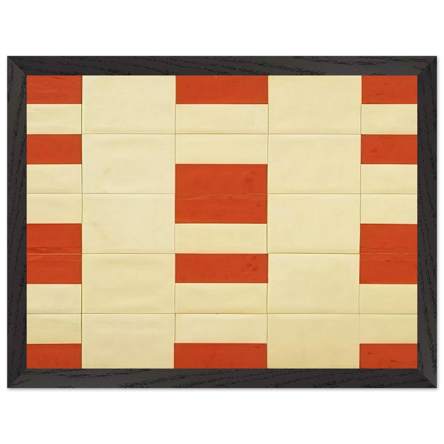 Red and White by Ellsworth Kelly — Framed art print at Zephyeer