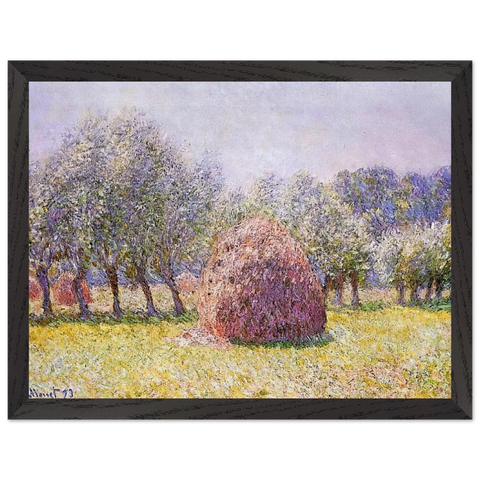 Haystack by Claude Monet — Framed art print at Zephyeer