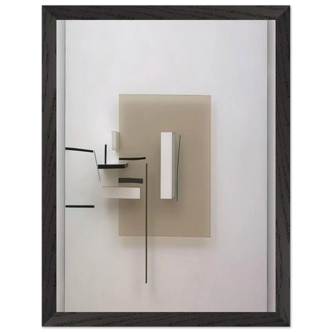 SYNTHETIC CONSTRUCTION WHITE AND BLACK 1966 by Victor Pasmore — Framed art print at Zephyeer