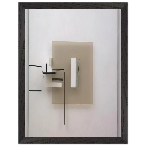 SYNTHETIC CONSTRUCTION WHITE AND BLACK 1966 by Victor Pasmore — Framed art print at Zephyeer
