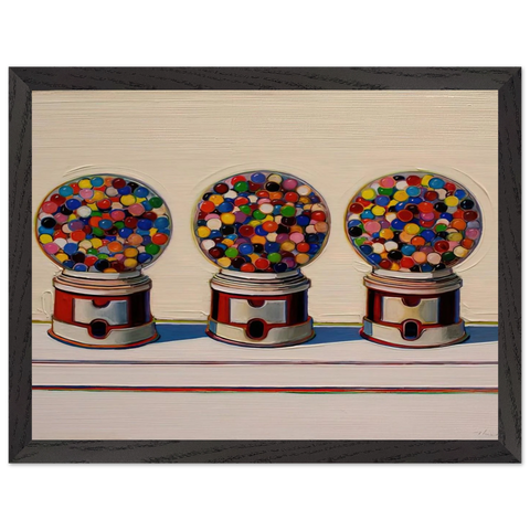 Three Machines - 1963 by Wayne Thiebaud — Framed art print at Zephyeer