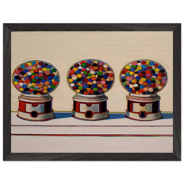 Three Machines - 1963 by Wayne Thiebaud — Framed art print at Zephyeer