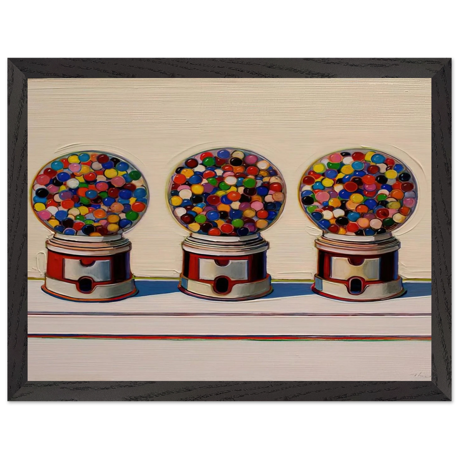 Three Machines - 1963 by Wayne Thiebaud — Framed art print at Zephyeer