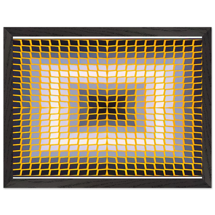 Quasar Dia - 1965 by Victor Vasarely — Framed art print at Zephyeer