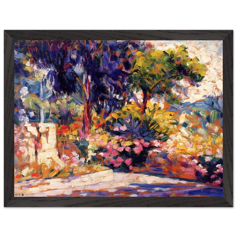The Flowered Terrace by Henri-Edmond Cross — Framed art print at Zephyeer