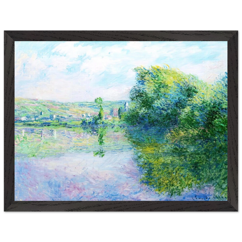 The Siene at Vetheuil by Claude Monet — Framed art print at Zephyeer