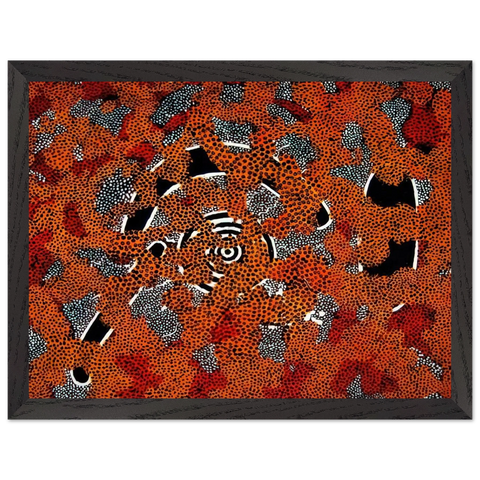 Love Sun Dreaming - 1972 by Clifford Possum Tjapaltjarri — Framed art print at Zephyeer