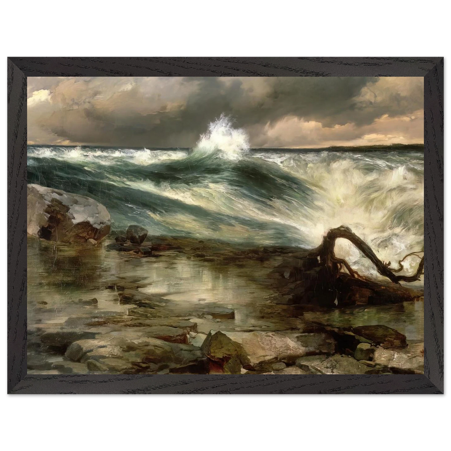 The Rapids Above Niagara by Thomas Moran — Framed art print at Zephyeer