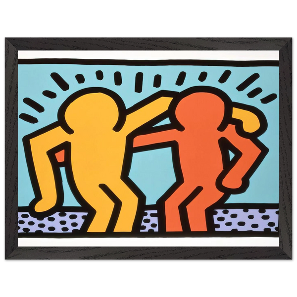 BEST BUDDIES 1990 by Keith Haring — Framed art print at Zephyeer