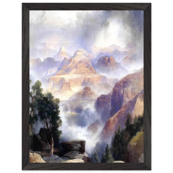 A Showery Day, Grand Canyon by Thomas Moran — Framed art print at Zephyeer