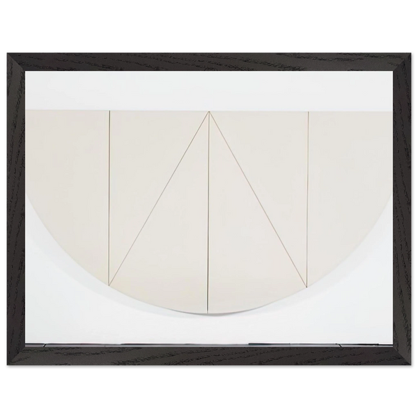1 2 MANILLA CURVED AREA 1967 by Robert Mangold — Framed art print at Zephyeer