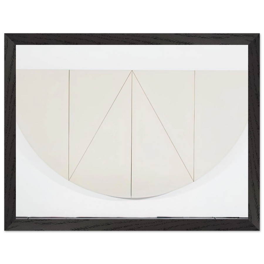 1 2 MANILLA CURVED AREA 1967 by Robert Mangold — Framed art print at Zephyeer