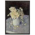 YELLOW ROSES IN A VASE by Gustave Caillebotte — Framed art print at Zephyeer