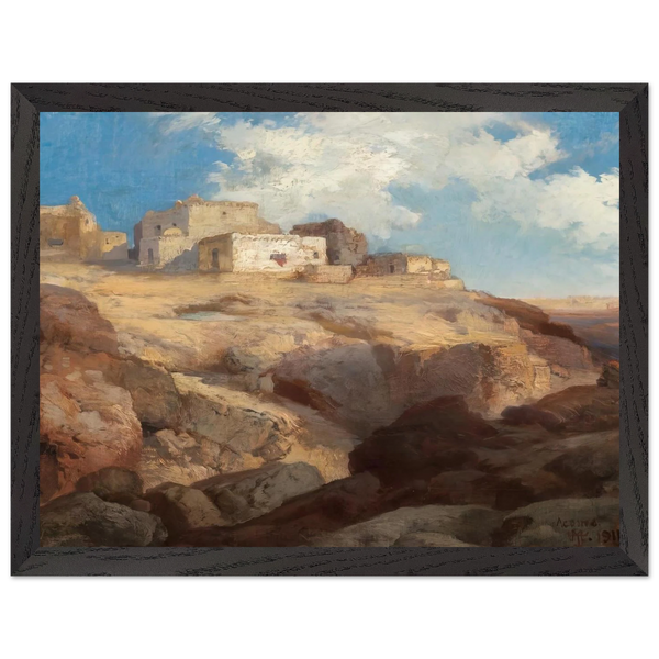 A Bit of Acoma New Mexico by Thomas Moran — Framed art print at Zephyeer