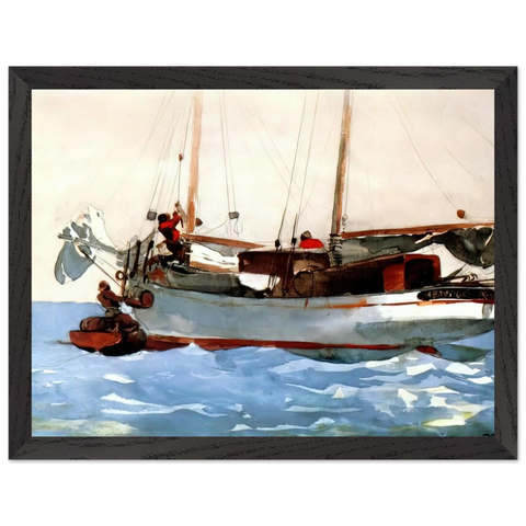 TAKING ON WET PROVISIONS by Winslow Homer — Framed art print at Zephyeer