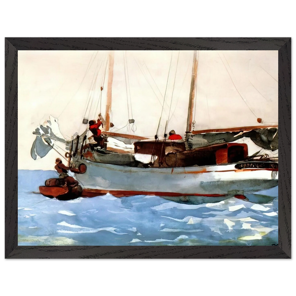 TAKING ON WET PROVISIONS by Winslow Homer — Framed art print at Zephyeer