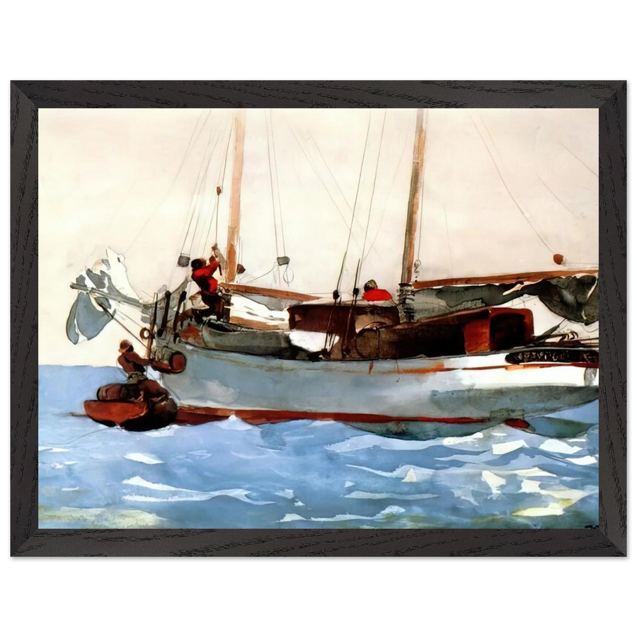 TAKING ON WET PROVISIONS by Winslow Homer — Framed art print at Zephyeer