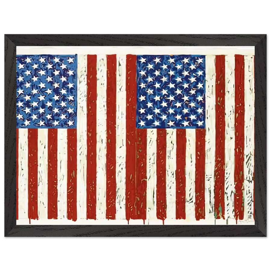 FLAGS I ULAE 128 by Jasper Johns — Framed art print at Zephyeer