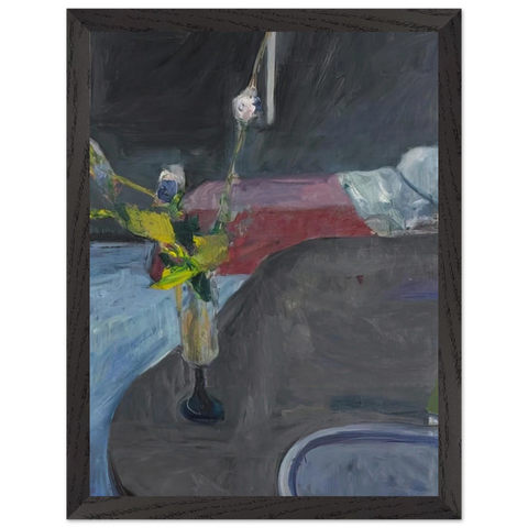 Interior with Flowers by Richard Diebenkorn — Framed art print at Zephyeer