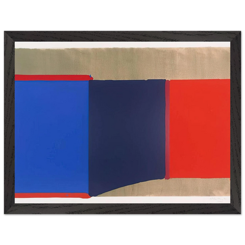 Blues, Reds - 1969 by John Hoyland — Framed art print at Zephyeer