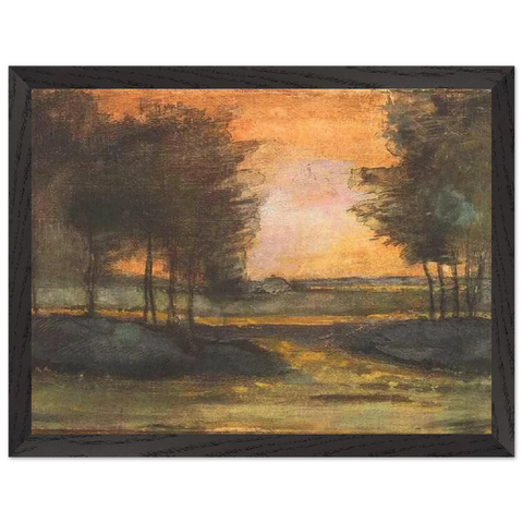 The Landscape in Drenthe by Vincent van Gogh — Framed art print at Zephyeer