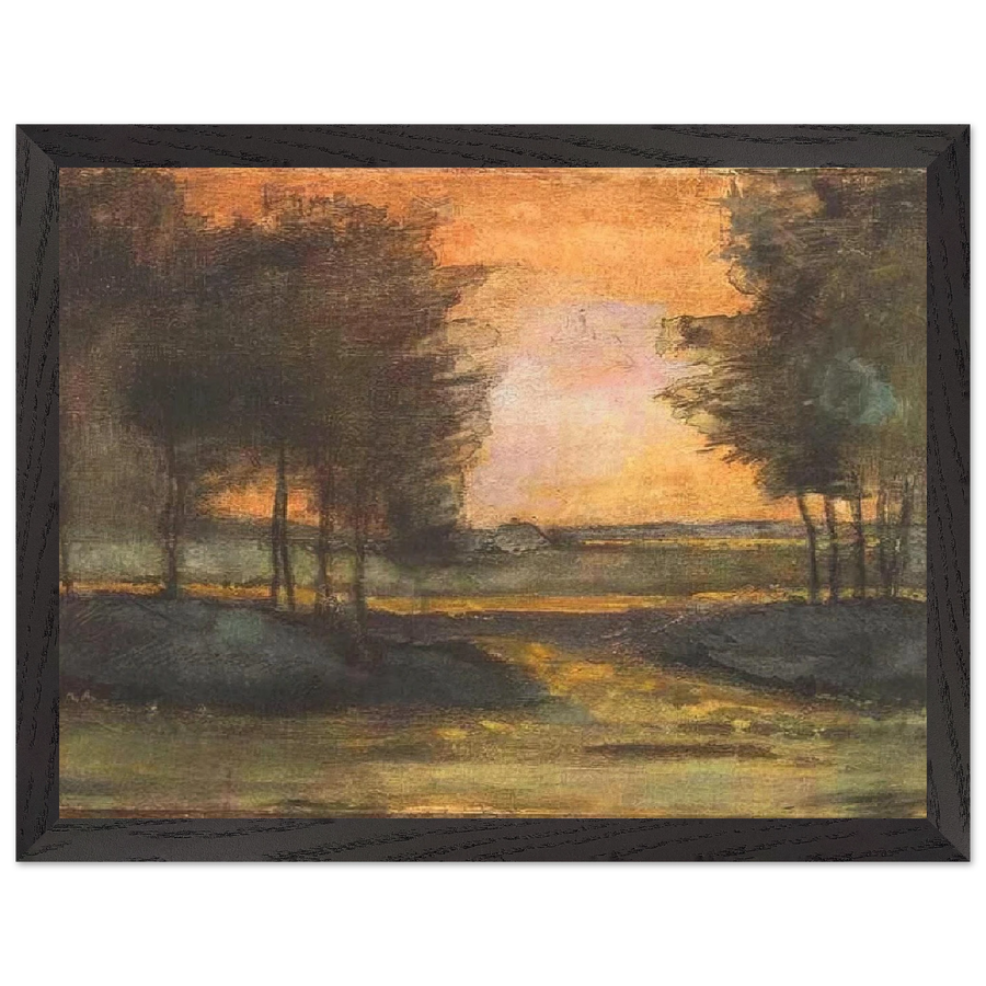 The Landscape in Drenthe by Vincent van Gogh — Framed art print at Zephyeer