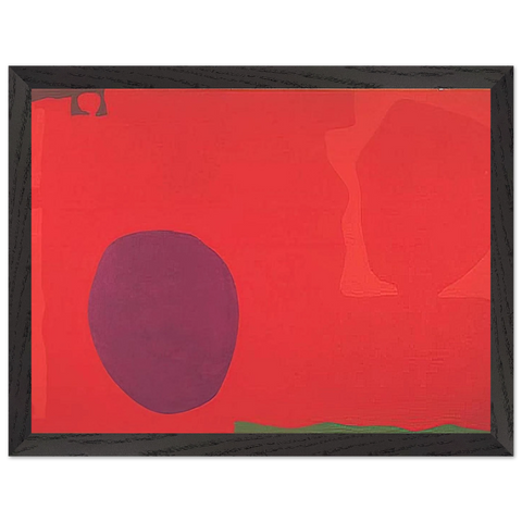 Cadmium with Violet, Scarlet, Emerald, Lemon and Venetian - 1969 by Patrick Heron — Framed art print at Zephyeer