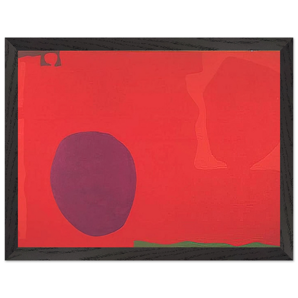 Cadmium with Violet, Scarlet, Emerald, Lemon and Venetian - 1969 by Patrick Heron — Framed art print at Zephyeer