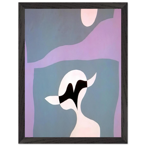 Man, mustache, navel by Jean Arp — Framed art print at Zephyeer