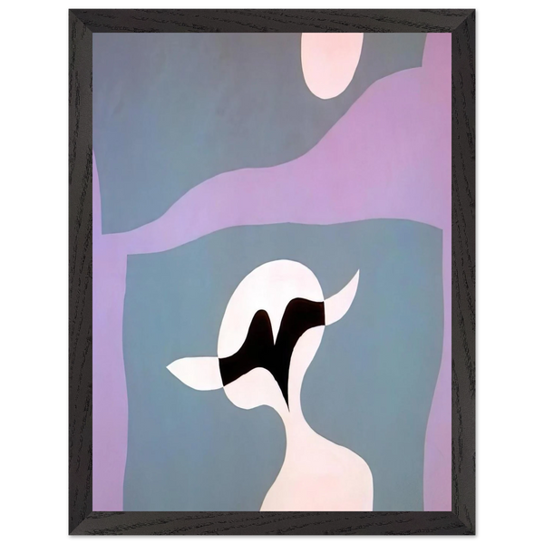 Man, mustache, navel by Jean Arp — Framed art print at Zephyeer