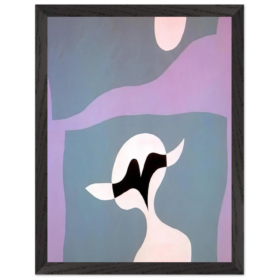 Man, mustache, navel by Jean Arp — Framed art print at Zephyeer