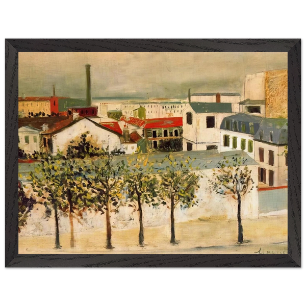 PARIS SUBURBS by Maurice Utrillo — Framed art print at Zephyeer