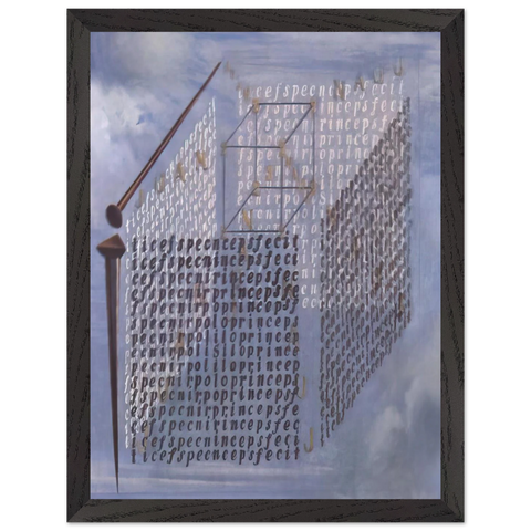 A PROPOS OF THE TREATISE ON CUBIC FORM BY JUAN DE HERRERA by Salvador Dali — Framed art print at Zephyeer