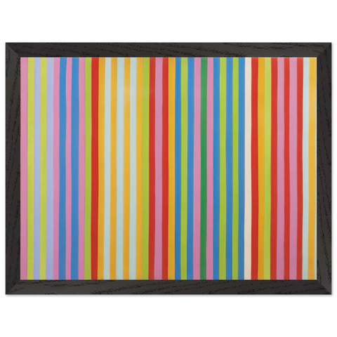 Red Chatterbox - 1967 by Gene Davis — Framed art print at Zephyeer
