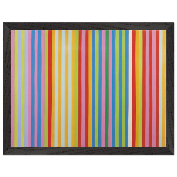 Red Chatterbox - 1967 by Gene Davis — Framed art print at Zephyeer