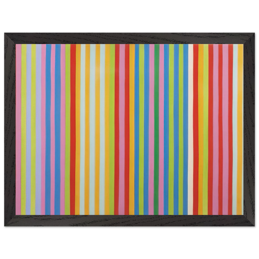 Red Chatterbox - 1967 by Gene Davis — Framed art print at Zephyeer