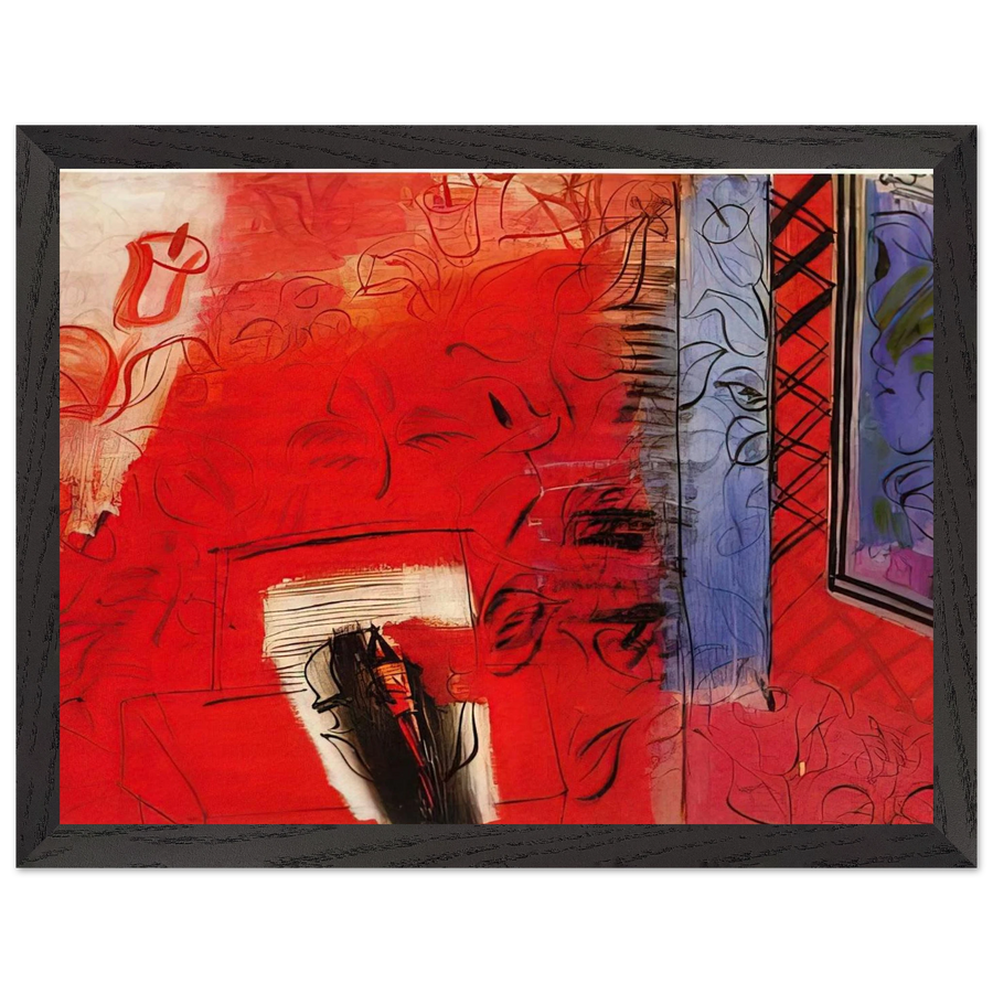 STILL LIFE WITH VIOLIN HOMMAGE TO BACH 1952 by Raoul Dufy — Framed art print at Zephyeer