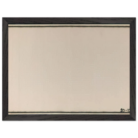 Mr Paranoia VII 20.10.72 No. 106 - 1972 by Bob Law — Framed art print at Zephyeer