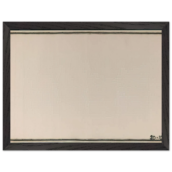 Mr Paranoia VII 20.10.72 No. 106 - 1972 by Bob Law — Framed art print at Zephyeer