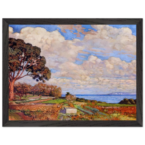 LARGE TREE NEAR THE SEA 1919 by Theo van Rysselberghe — Framed art print at Zephyeer