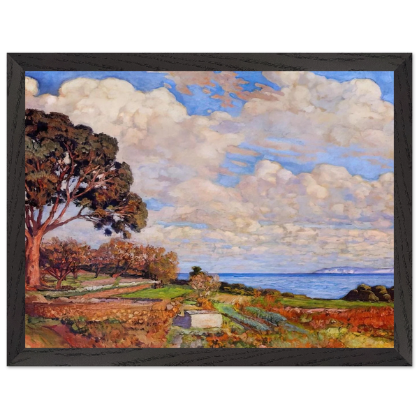 LARGE TREE NEAR THE SEA 1919 by Theo van Rysselberghe — Framed art print at Zephyeer