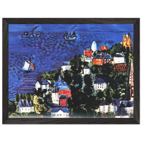 VIEW OF SAINTE ADRESSE by Raoul Dufy — Framed art print at Zephyeer