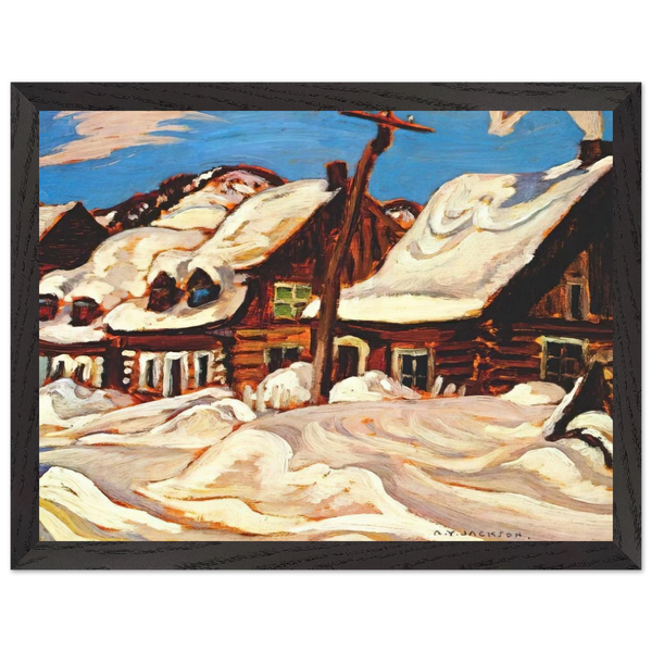 Houses, St. Urbain - 1934 by A.Y. Jackson — Framed art print at Zephyeer