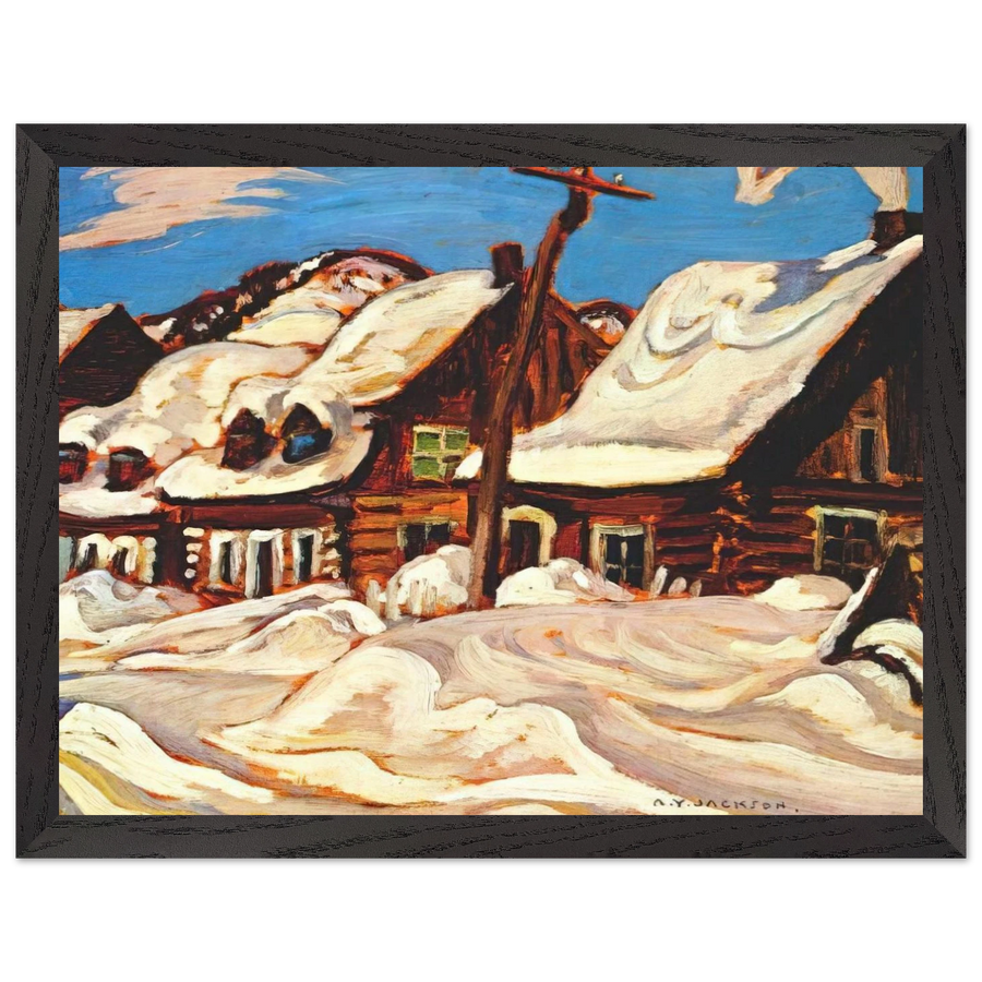 Houses, St. Urbain - 1934 by A.Y. Jackson — Framed art print at Zephyeer