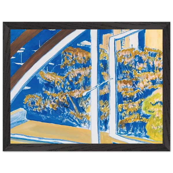 The Window, Lavender Bay - 1980 by Brett Whiteley — Framed art print at Zephyeer
