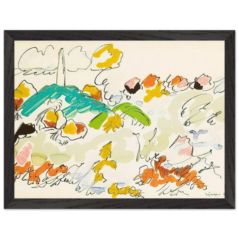 Paysage de mer - 1950 by Charles Lapicque — Framed art print at Zephyeer