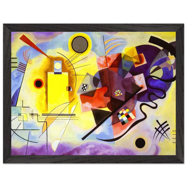 YELLOW RED BLUE 1925 by Wassily Kandinsky — Framed art print at Zephyeer