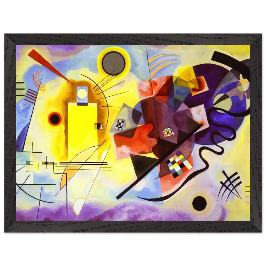 YELLOW RED BLUE 1925 by Wassily Kandinsky — Framed art print at Zephyeer