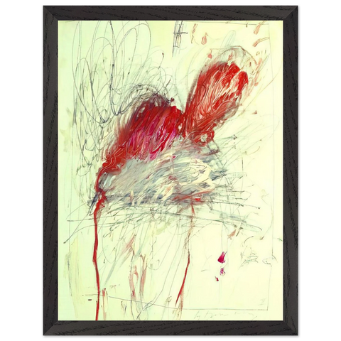 Leda and the Swan by Cy Twombly — Framed art print at Zephyeer