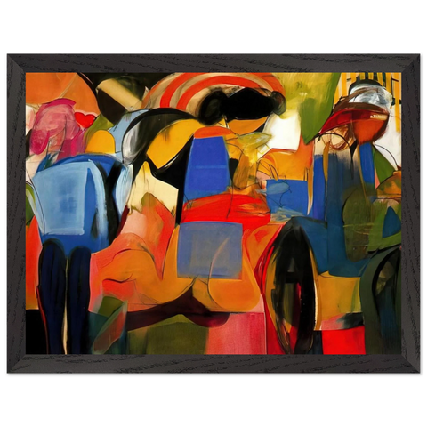 Facade - Abstract Expressionism by Miriam Schapiro — Framed art print at Zephyeer